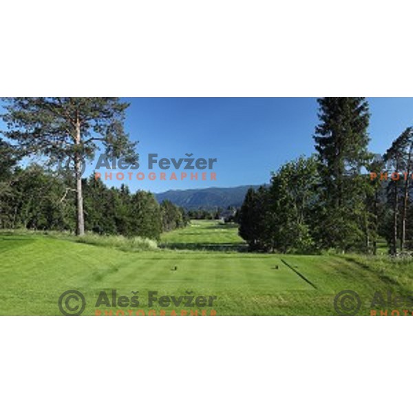 Royal Bled golf course established 1937 near Lake Bled is 6653 meters long from black tees with par 72
