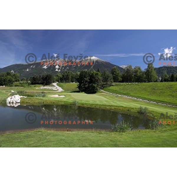 Royal Bled golf course established 1937 near Lake Bled is 6653 meters long from black tees with par 72