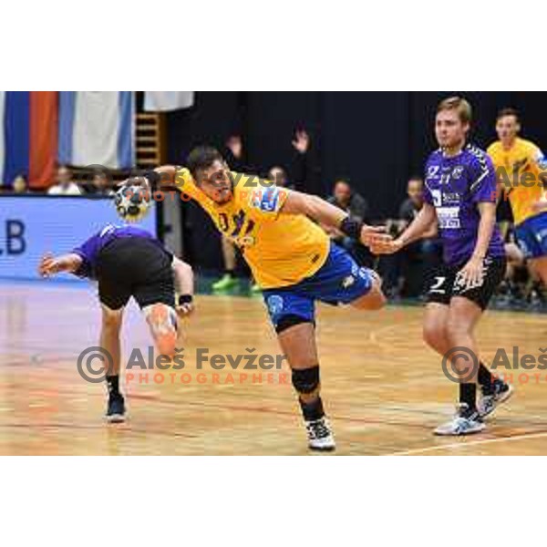 action during Slovenian Handball SuperCup match between Celje Pivovarna Lasko and Maribor in Slovenj Gradec on September 2, 2017