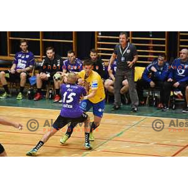 action during Slovenian Handball SuperCup match between Celje Pivovarna Lasko and Maribor in Slovenj Gradec on September 2, 2017