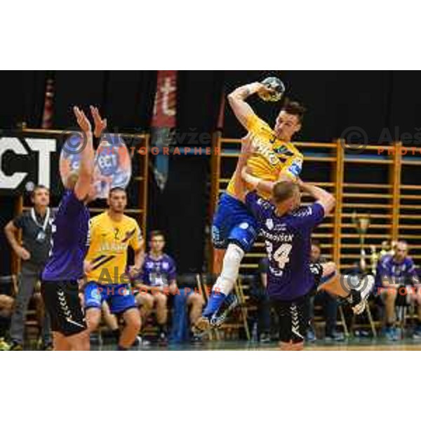 action during Slovenian Handball SuperCup match between Celje Pivovarna Lasko and Maribor in Slovenj Gradec on September 2, 2017