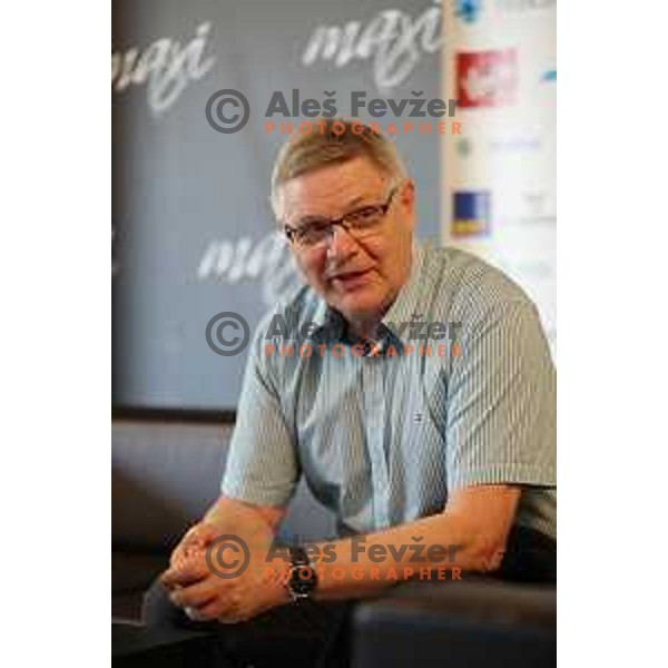 Kari Savolainen, new head coach of Slovenia Ice-Hockey team during press conference in Ljubljana on September 6, 2017