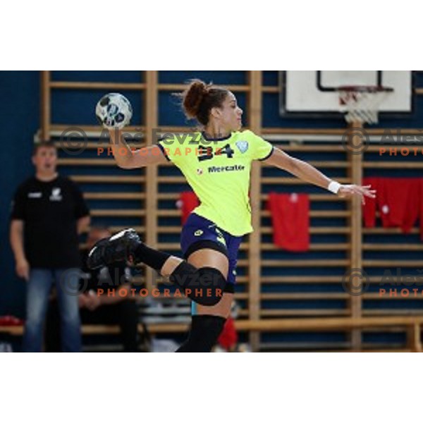 action during Slovenian Women\'s Handball SuperCup between Krim Mercator and Celje in Kozina on September 9, 2017