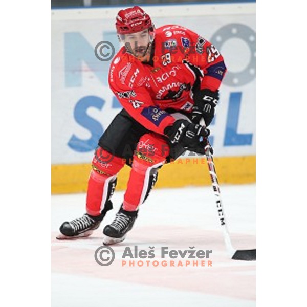 of Jesenice in action during Alps League ice-hockey match between Jesenice and Asiago in Podmezakla Hall, Jesenice, Slovenia on September 13, 2017