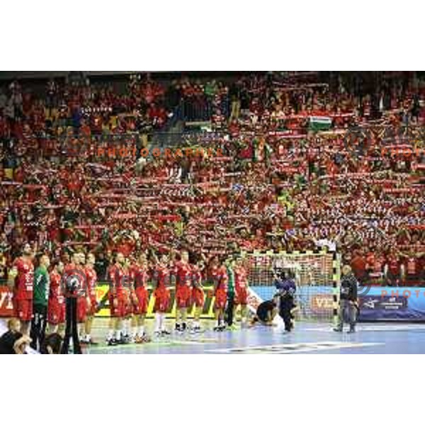 action during Velux EHF Champions League match between Celje Pivovarna Lasko (Slovenia) and Veszprem (Hungary) in Zlatorog Hall, Celje, Slovenia on September 16, 2017