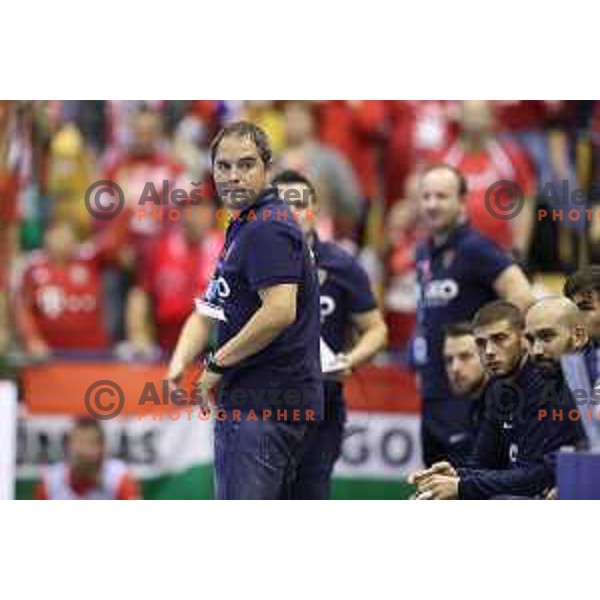 Branko Tamse, head caoch of Celje PL in action during Velux EHF Champions League match between Celje Pivovarna Lasko (Slovenia) and Veszprem (Hungary) in Zlatorog Hall, Celje, Slovenia on September 16, 2017