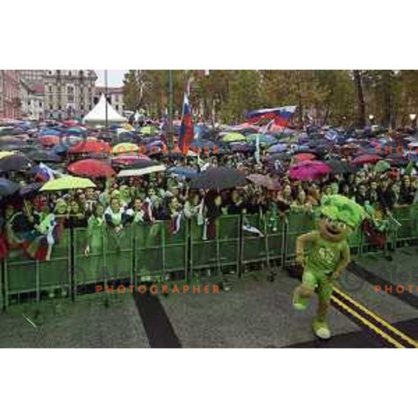 Reception of Slovenia Basketball Team European Champions of Eurobasket 2017 in Turkey in Ljubljana on September 18, 2017