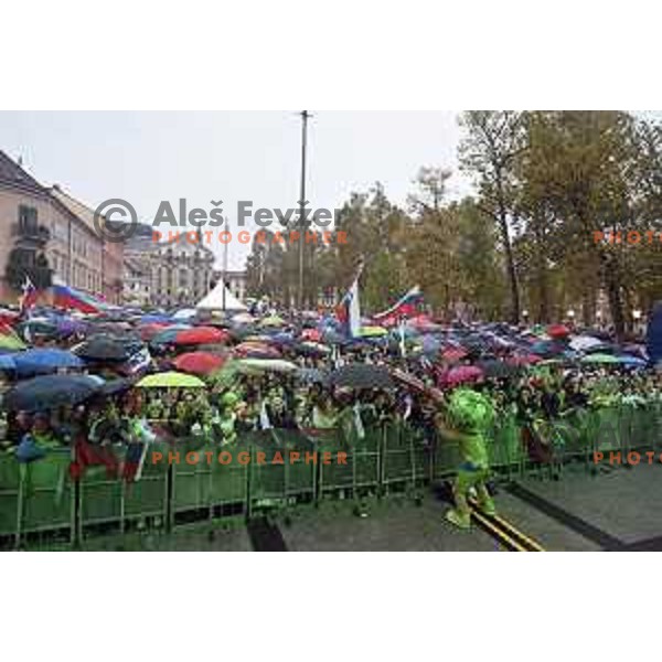 Reception of Slovenia Basketball Team European Champions of Eurobasket 2017 in Turkey in Ljubljana on September 18, 2017