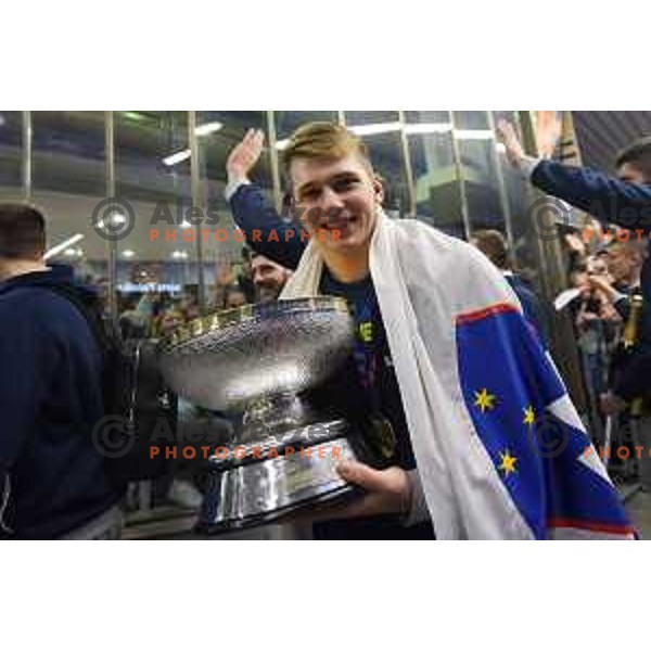 Reception of Slovenia Basketball Team European Champions of Eurobasket 2017 in Turkey in Ljubljana on September 18, 2017