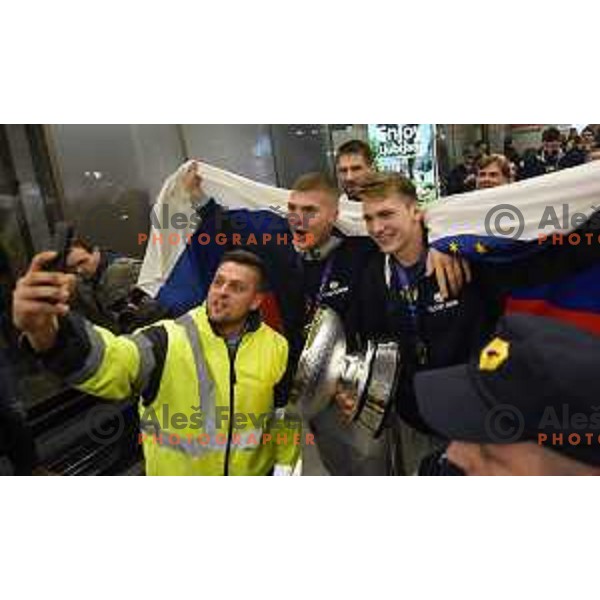 Reception of Slovenia Basketball Team European Champions of Eurobasket 2017 in Turkey in Ljubljana on September 18, 2017