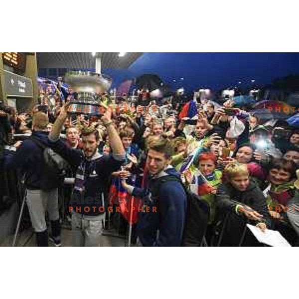 Reception of Slovenia Basketball Team European Champions of Eurobasket 2017 in Turkey in Ljubljana on September 18, 2017