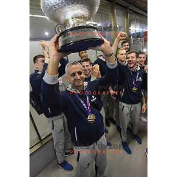 Reception of Slovenia Basketball Team European Champions of Eurobasket 2017 in Turkey in Ljubljana on September 18, 2017