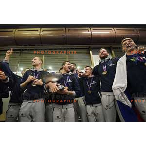 Reception of Slovenia Basketball Team European Champions of Eurobasket 2017 in Turkey in Ljubljana on September 18, 2017
