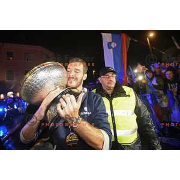 Reception of Slovenia Basketball Team European Champions of Eurobasket 2017 in Turkey in Ljubljana on September 18, 2017