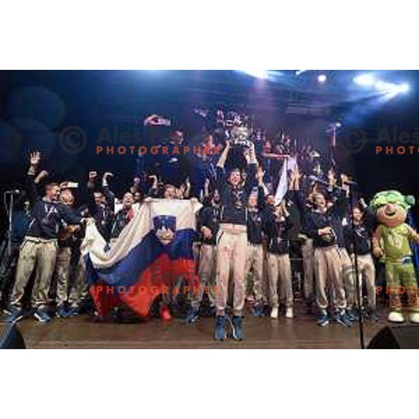 Reception of Slovenia Basketball Team European Champions of Eurobasket 2017 in Turkey in Ljubljana on September 18, 2017