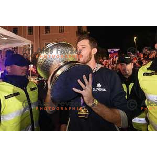 Reception of Slovenia Basketball Team European Champions of Eurobasket 2017 in Turkey in Ljubljana on September 18, 2017