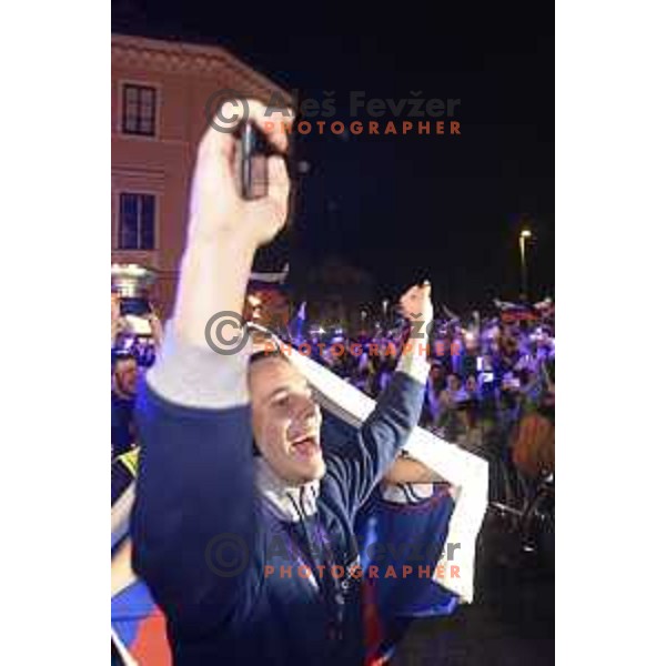 Reception of Slovenia Basketball Team European Champions of Eurobasket 2017 in Turkey in Ljubljana on September 18, 2017