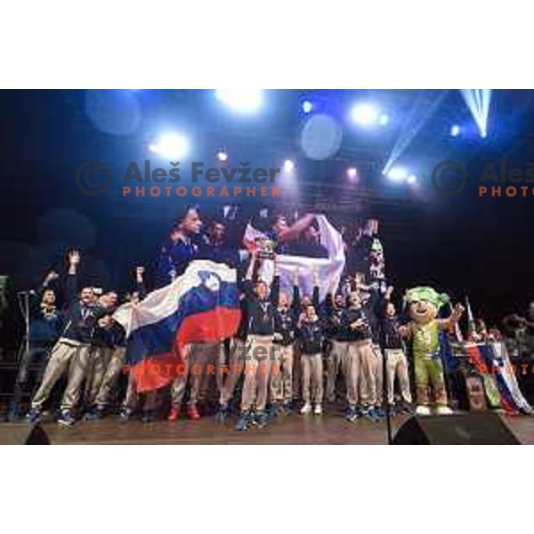 Reception of Slovenia Basketball Team European Champions of Eurobasket 2017 in Turkey in Ljubljana on September 18, 2017
