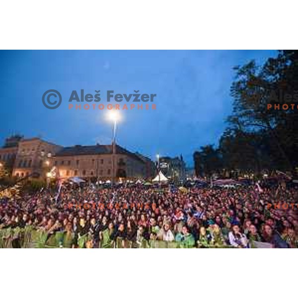 Reception of Slovenia Basketball Team European Champions of Eurobasket 2017 in Turkey in Ljubljana on September 18, 2017