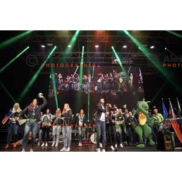 Reception of Slovenia Basketball Team European Champions of Eurobasket 2017 in Turkey in Ljubljana on September 18, 2017