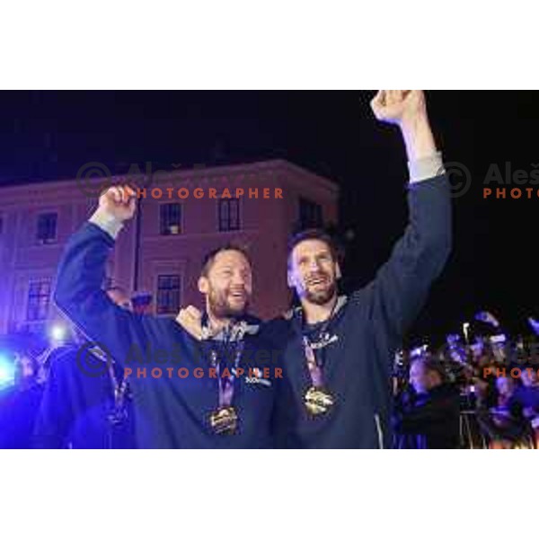 Reception of Slovenia Basketball Team European Champions of Eurobasket 2017 in Turkey in Ljubljana on September 18, 2017