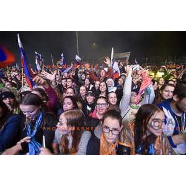 Reception of Slovenia Basketball Team European Champions of Eurobasket 2017 in Turkey in Ljubljana on September 18, 2017