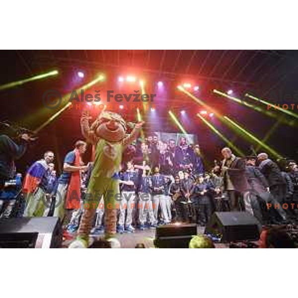 Reception of Slovenia Basketball Team European Champions of Eurobasket 2017 in Turkey in Ljubljana on September 18, 2017