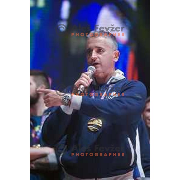 Reception of Slovenia Basketball Team European Champions of Eurobasket 2017 in Turkey in Ljubljana on September 18, 2017