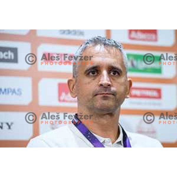 Igor Kokoskov during the press conference of the Slovenian national basketball team after wining the Fiba Eurobasket 2017, Ljubljana, Slovenia, 19.09.2017