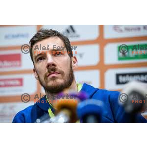 Goran Dragic during the press conference of the Slovenian national basketball team after wining the Fiba Eurobasket 2017, Ljubljana, Slovenia, 19.09.2017