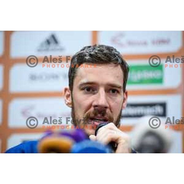 Goran Dragic during the press conference of the Slovenian national basketball team after wining the Fiba Eurobasket 2017, Ljubljana, Slovenia, 19.09.2017