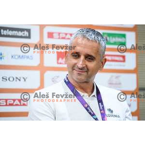 Igor Kokoskov during the press conference of the Slovenian national basketball team after wining the Fiba Eurobasket 2017, Ljubljana, Slovenia, 19.09.2017