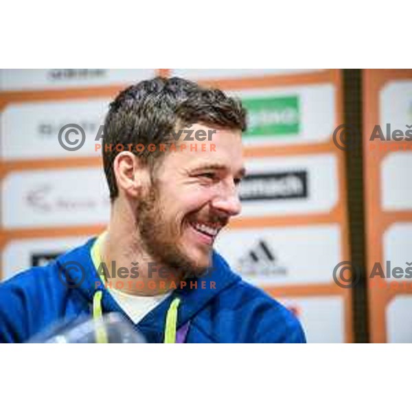 Goran Dragic during the press conference of the Slovenian national basketball team after wining the Fiba Eurobasket 2017, Ljubljana, Slovenia, 19.09.2017