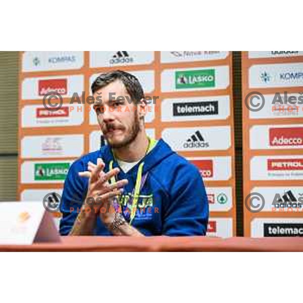 Goran Dragic during the press conference of the Slovenian national basketball team after wining the Fiba Eurobasket 2017, Ljubljana, Slovenia, 19.09.2017