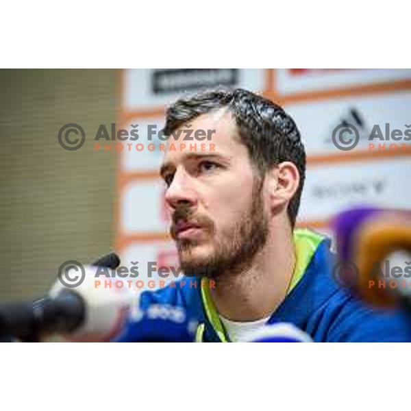 Goran Dragic during the press conference of the Slovenian national basketball team after wining the Fiba Eurobasket 2017, Ljubljana, Slovenia, 19.09.2017