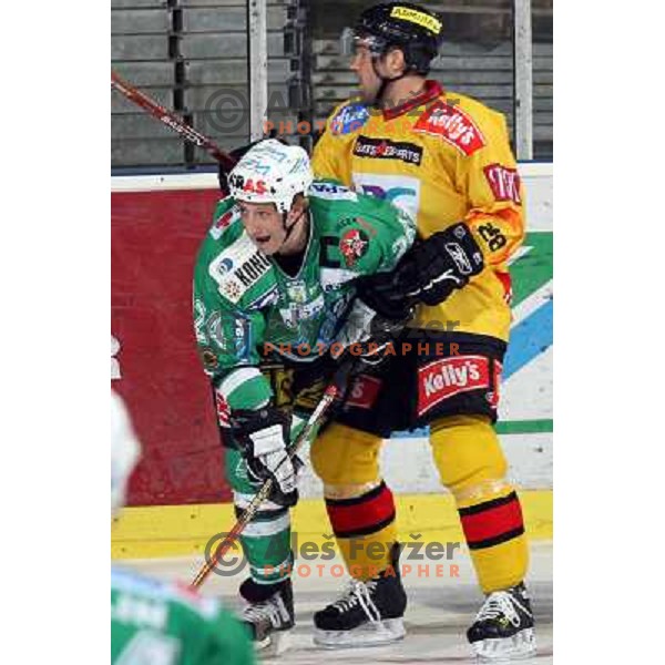 Vnuk (24) at ice-hockey match ZM Olimpija-Vienna Capitals in Ebel league, played in Ljubljana, Slovenia 7.12.2007. Photo by Ales Fevzer 