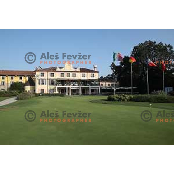 Montecchia golf course conists of 27 holes in Euganean Hills - Colli Euganei group of golf courses near Padova, Italy on August 31, 2017