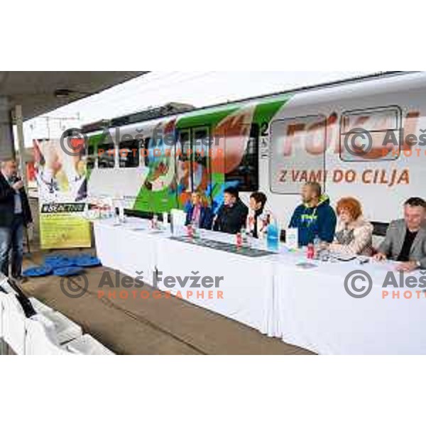 at the press conference of the Slovenian Olympic committee during the European week of sports in Ljubljana, Slovenia on September 22,2017