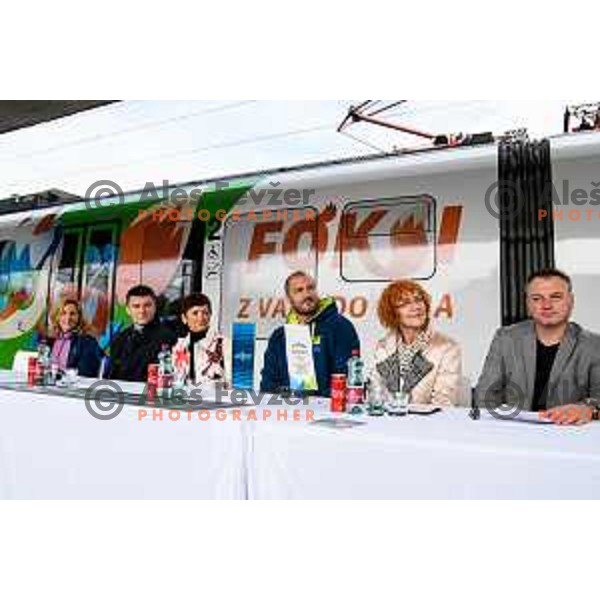 at the press conference of the Slovenian Olympic committee during the European week of sports in Ljubljana, Slovenia on September 22,2017