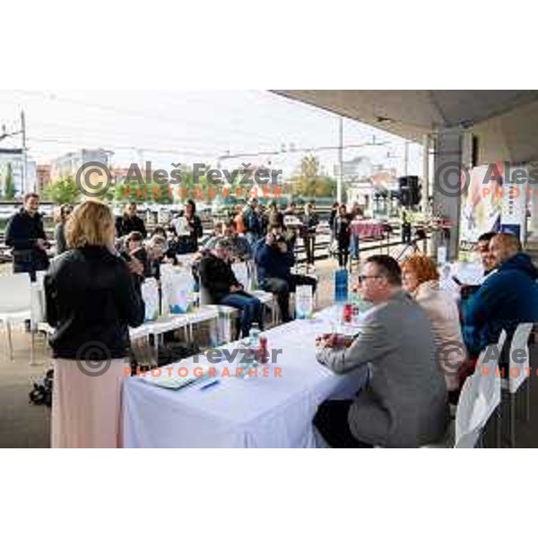 at the press conference of the Slovenian Olympic committee during the European week of sports in Ljubljana, Slovenia on September 22,2017