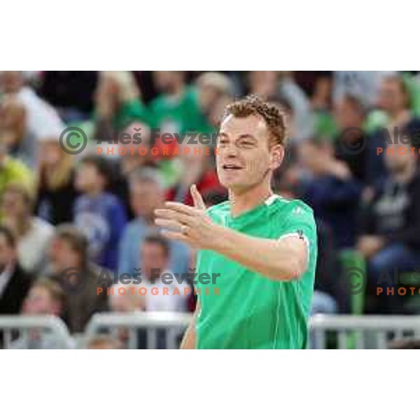 action during friendly basketball match between Petrol Olimpija (Slovenia) and Fenerbahce (Turkey) in Stozice, Ljubljana on September 25, 2017