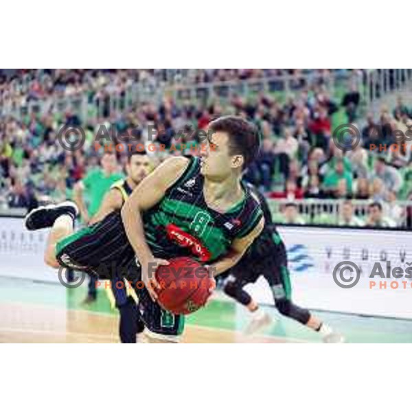 action during friendly basketball match between Petrol Olimpija (Slovenia) and Fenerbahce (Turkey) in Stozice, Ljubljana on September 25, 2017