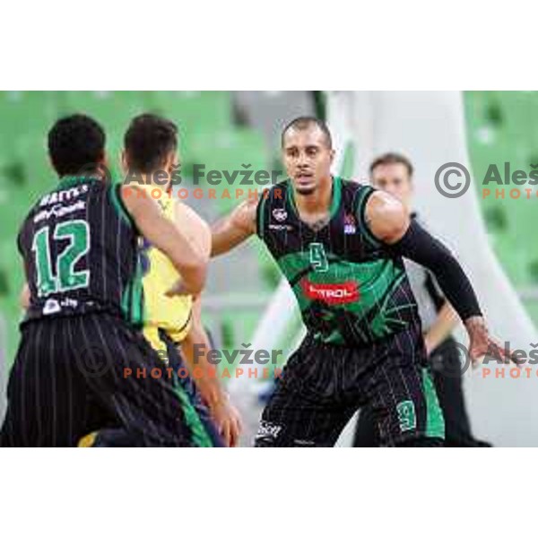 action during friendly basketball match between Petrol Olimpija (Slovenia) and Fenerbahce (Turkey) in Stozice, Ljubljana on September 25, 2017