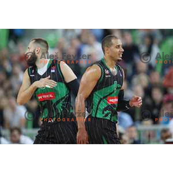 action during friendly basketball match between Petrol Olimpija (Slovenia) and Fenerbahce (Turkey) in Stozice, Ljubljana on September 25, 2017