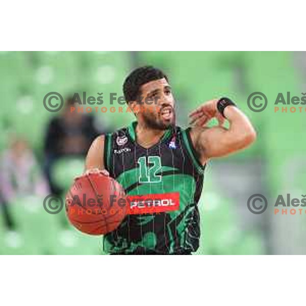 action during friendly basketball match between Petrol Olimpija (Slovenia) and Fenerbahce (Turkey) in Stozice, Ljubljana on September 25, 2017