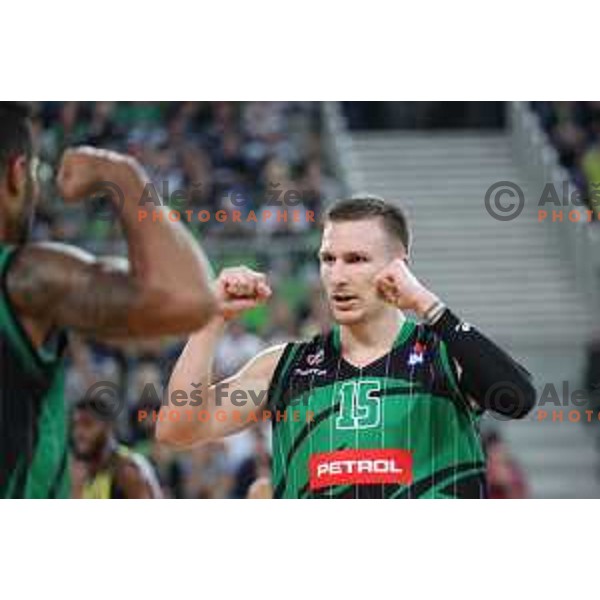 action during friendly basketball match between Petrol Olimpija (Slovenia) and Fenerbahce (Turkey) in Stozice, Ljubljana on September 25, 2017