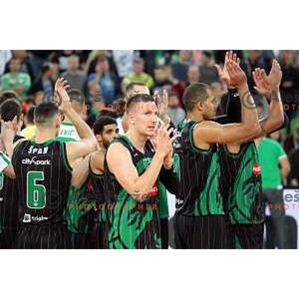 action during friendly basketball match between Petrol Olimpija (Slovenia) and Fenerbahce (Turkey) in Stozice, Ljubljana on September 25, 2017