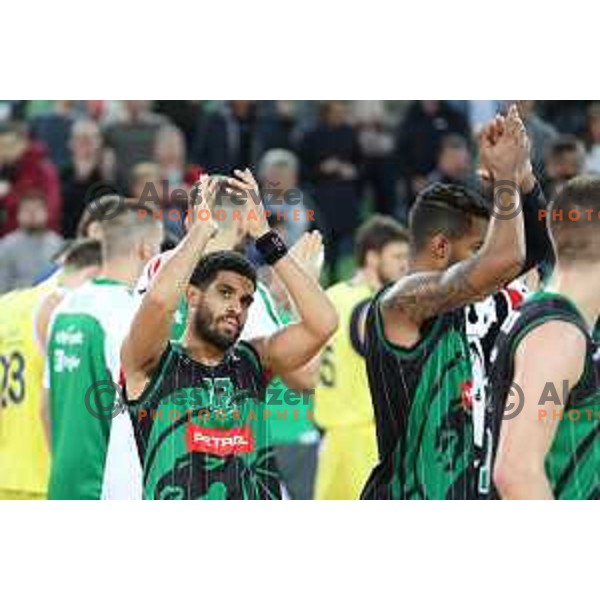action during friendly basketball match between Petrol Olimpija (Slovenia) and Fenerbahce (Turkey) in Stozice, Ljubljana on September 25, 2017