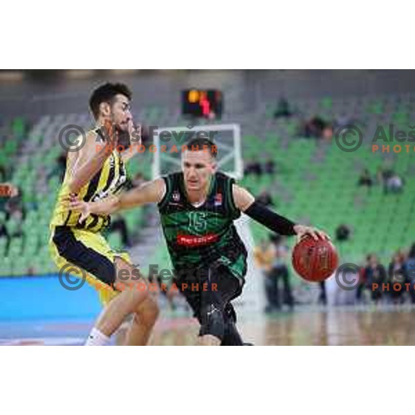 action during friendly basketball match between Petrol Olimpija (Slovenia) and Fenerbahce (Turkey) in Stozice, Ljubljana on September 25, 2017