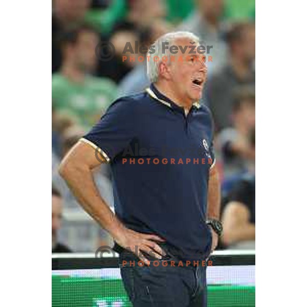 action during friendly basketball match between Petrol Olimpija (Slovenia) and Fenerbahce (Turkey) in Stozice, Ljubljana on September 25, 2017